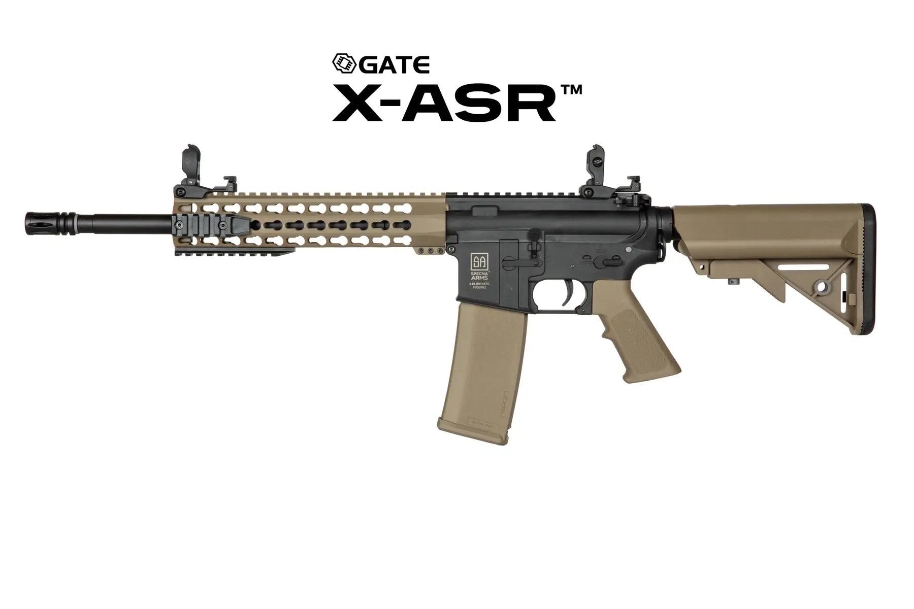 Specna Arms SA-F02 with Gate X-ASR - Two-Tone (Black/Tan)