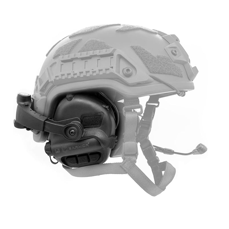 Earmor M32X Tactical Headset With ARC Helmet Adapters - Black