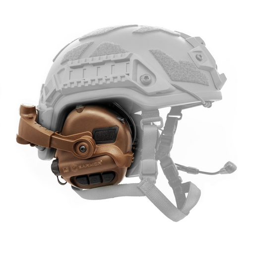 Earmor M32X Tactical Headset With ARC Helmet Adapters - Coyote Brown