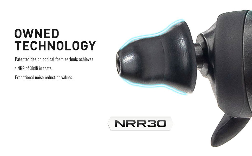 Earmor M20T Pro Bluetooth Hearing Protector Earbuds - Black