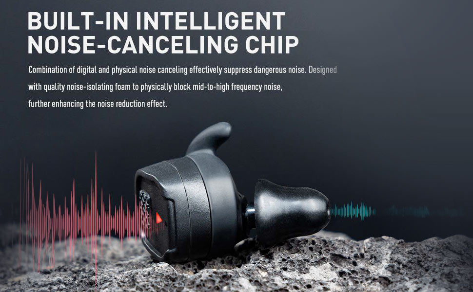 Earmor M20T Pro Bluetooth Hearing Protector Earbuds - Black