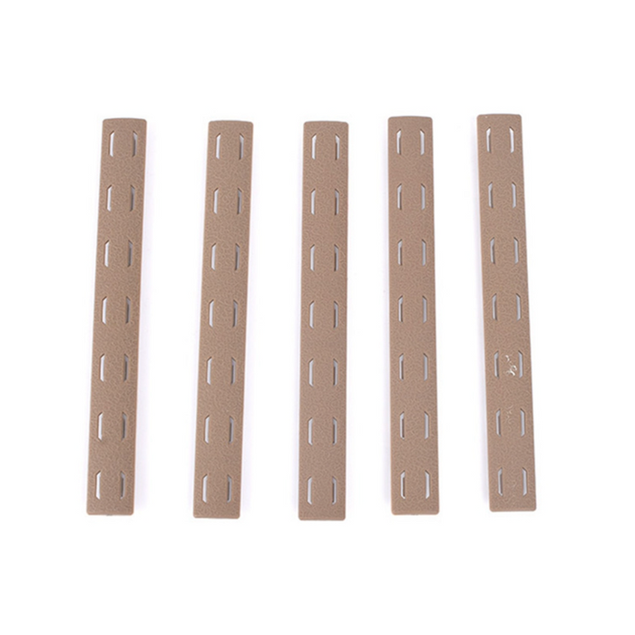 WADSN BCM­ Keymod Rail Panel Kit 5.5-inch 5 Pack - Tan