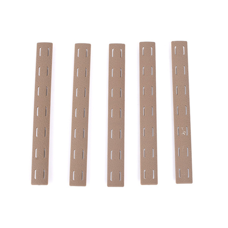 WADSN BCM­ Keymod Rail Panel Kit 5.5-inch 5 Pack - Tan