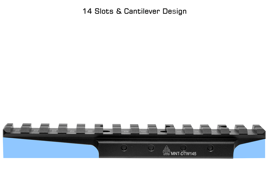 UTG (Leapers) Universal Dovetail to Picatinny Adaptor - 14 Slot