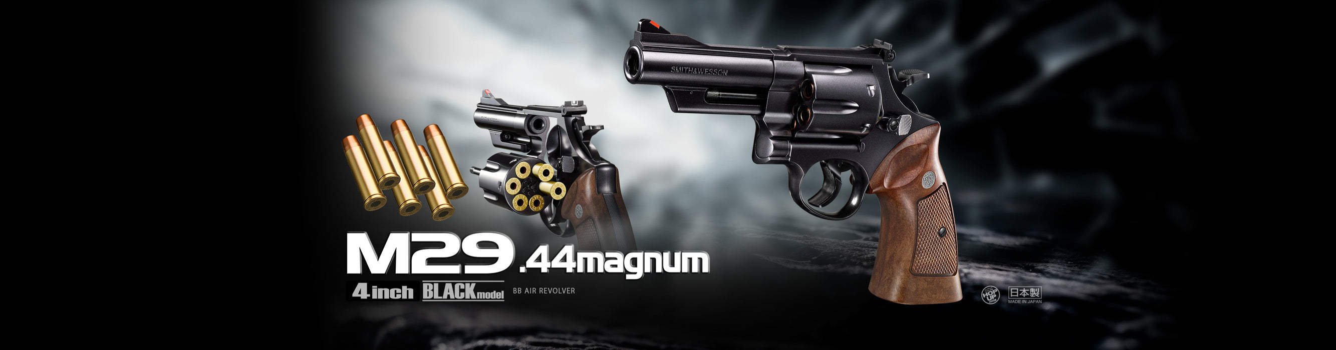 Tokyo Marui M29 .44 Magnum 4" Spring Revolver - Black