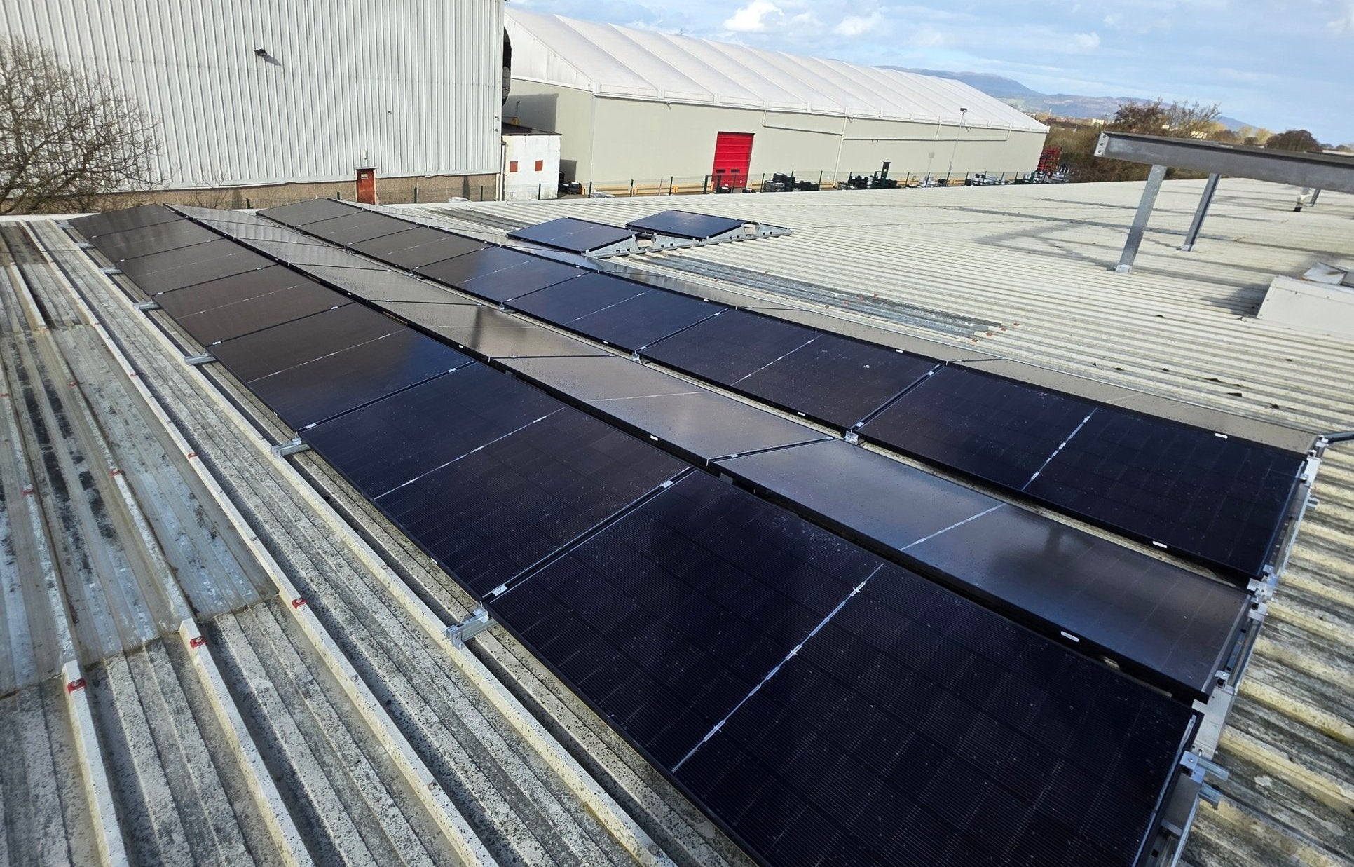 Our 32-panel rooftop solar array