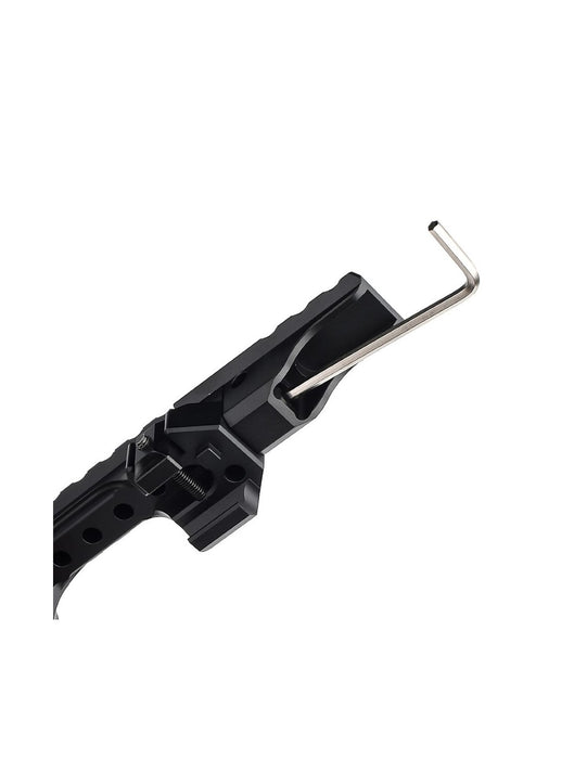 WADSN Picatinny Riser Mount for Red Dot w/ Magnifier & PEQ - Black