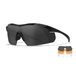 Wiley X Vapor 2.5 Glasses in Matte Black with interchangeable lenses