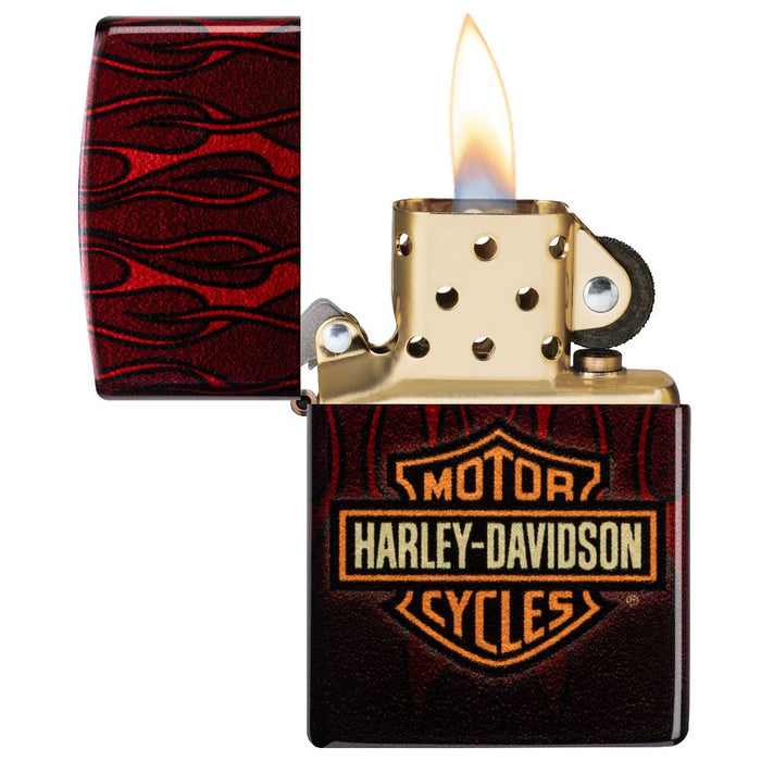 Zippo Harley-Davidson Red Flames Lighter - 60007097