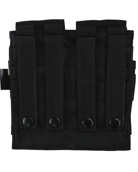 Kombat Tactical Quadruple M4/M16/AK Magazine Pouch - Black