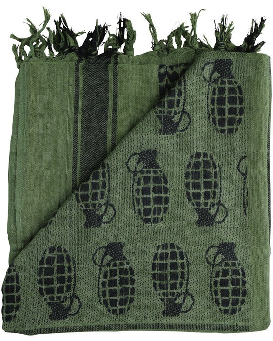 KombatUK Shemagh Arab Scrim Scarf (OD Grenade)