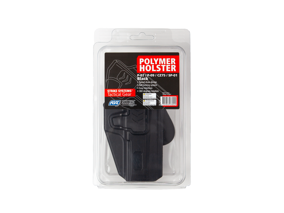 Strike (ASG) Q.R. Polymer Holster for P-07/P-09/CZ75/SP-01 - 2022 Model