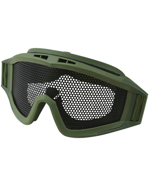 KombatUK Operators Mesh Goggles - Olive Green