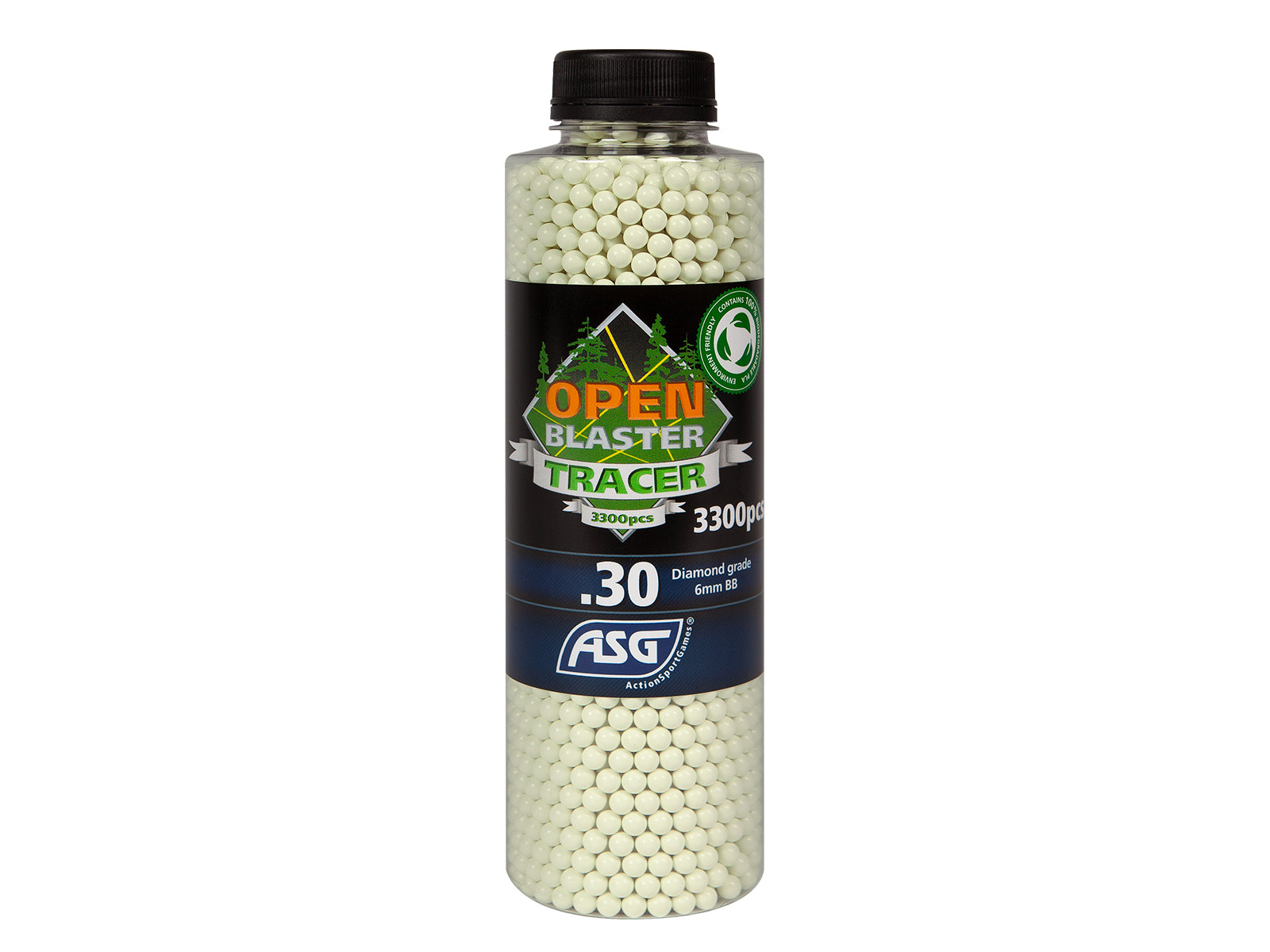 Blaster Open Tracer 0.30g BIO - 3300 BBs in Bottle - Green