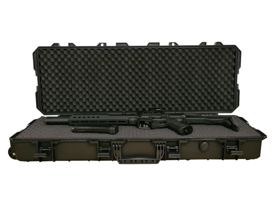 ASG Tactical Hard Rifle Case With Wheels - Black - 100x35x14cm