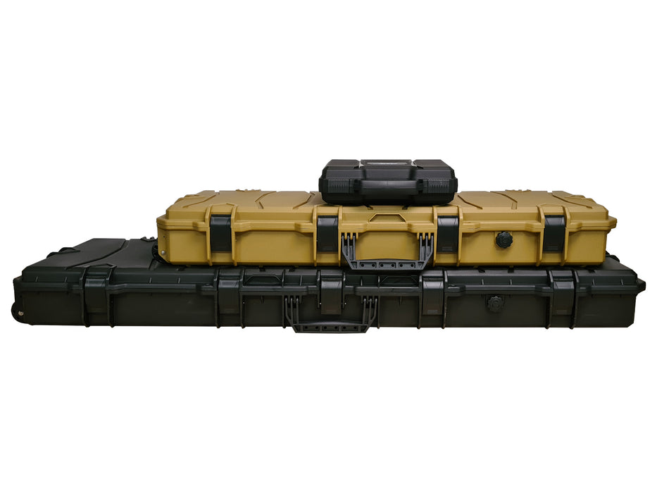 ASG Tactical Hard Rifle Case With Wheels - Tan - 136x40x14cm