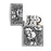 Zippo Skull & Roses Emblem Lighter - 2005891