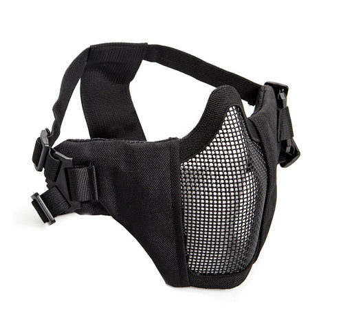 ASG Mesh Half Face Mask With Cheek Pads - Black