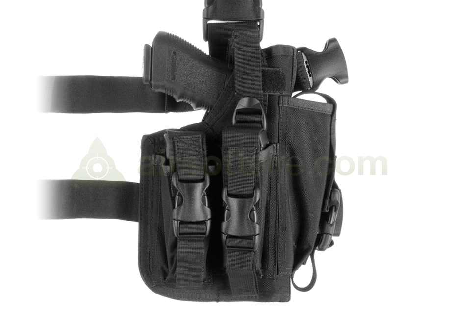 Invader Gear Dropleg SOF Holster for M92, G17, 1911 - Black