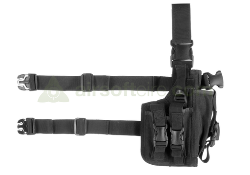 Invader Gear Dropleg SOF Holster for M92, G17, 1911 - Black