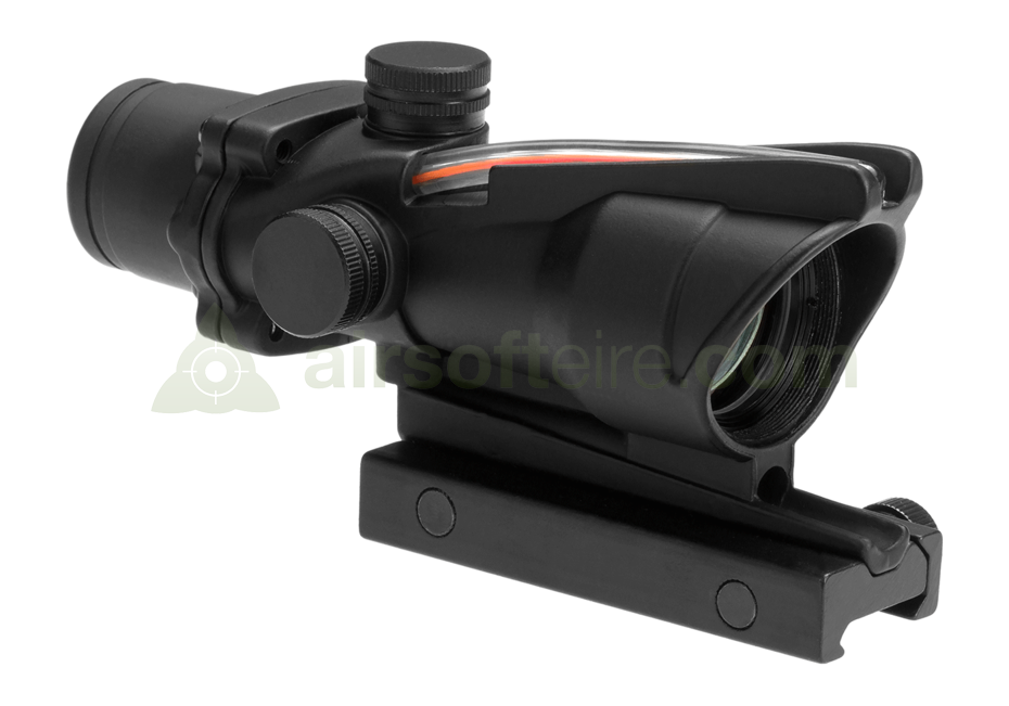 AIM-O 1x32C ACOG Fiber Optic Scope - Black — AirsoftEire