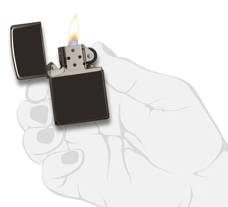 Zippo Ebony Gloss Lighter - 60000817