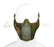 Invader Gear Mesh Half Face Mask With Cheek Pads - Woodland