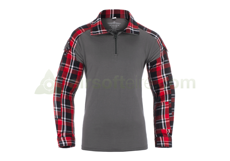 Invader Gear Flannel UBACS Top - Red