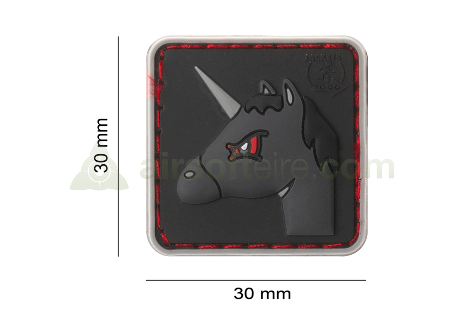 JTG 3D Rubber Angry Unicorn Patch