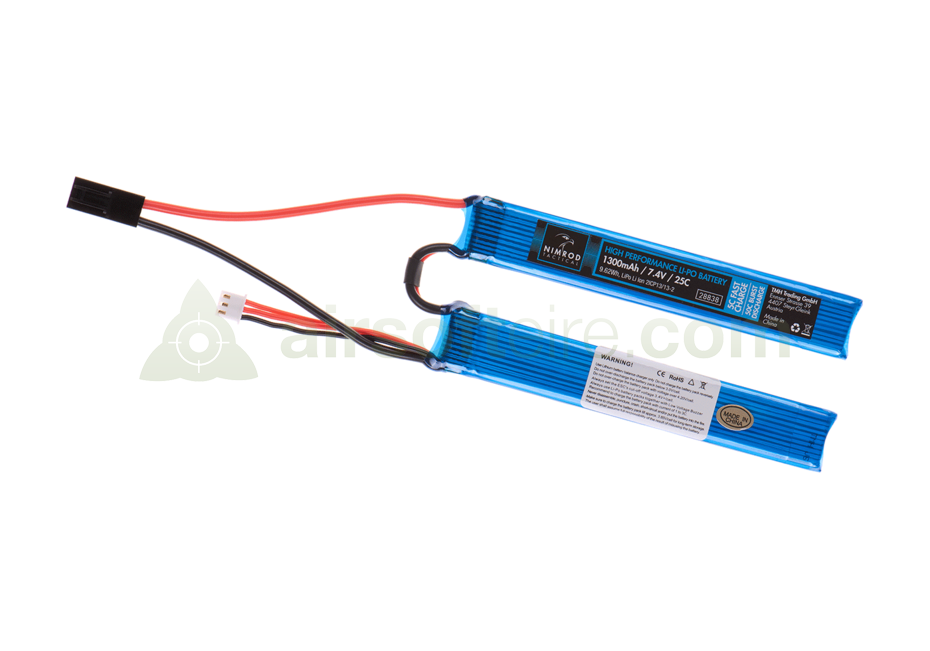 Nimrod 7.4V 1300mAh 25C LIPO Battery - Sticks