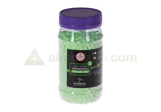 Nimrod BIO Tracer 0.28g 2000 BBs In Bottle - Green