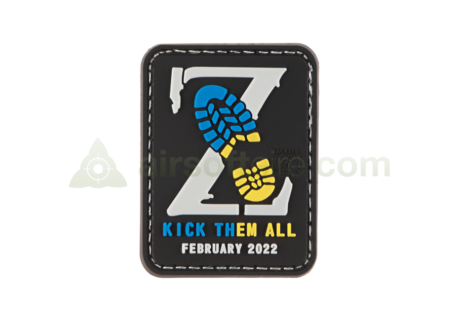 JTG 3D Kick Them All Patch  - Blue/Yellow