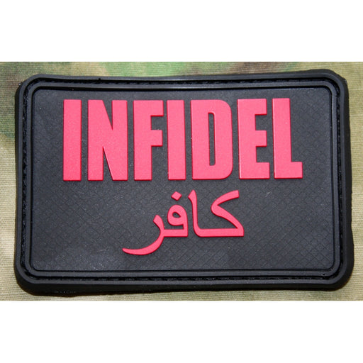 JTG 3D Rubber Large INFIDEL Patch - Black Medic