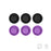 PTS/MEC - V Piston Head Set (6pack) - Black & Purple