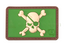 JTG 3D Rubber Pirate Skull Patch - Multicam