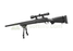 Snow Wolf M24 SWS Rifle/Scope/Bipod Kit - Black