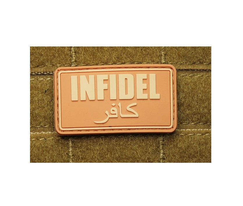 JTG 3D Rubber INFIDEL Patch - Tan