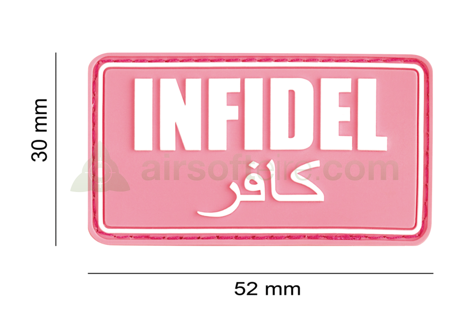 JTG 3D Rubber INFIDEL Patch - Pink