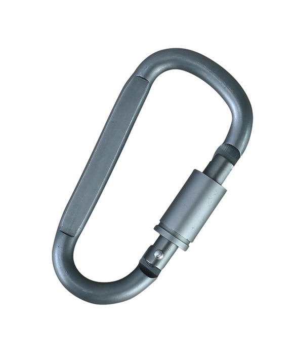 Gunmetal Grey Locking Carabiners Pair - 8mm