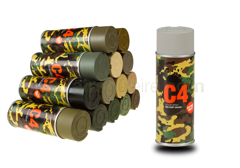 C4 Mil Grade Color Spray RAL 7030 - Stone Grey