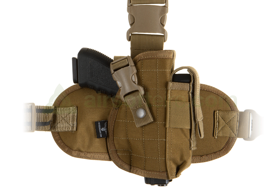 Dropleg Invader Gear Dropleg Holster for M92, G17, 1911 - Coyote — AirsoftEire