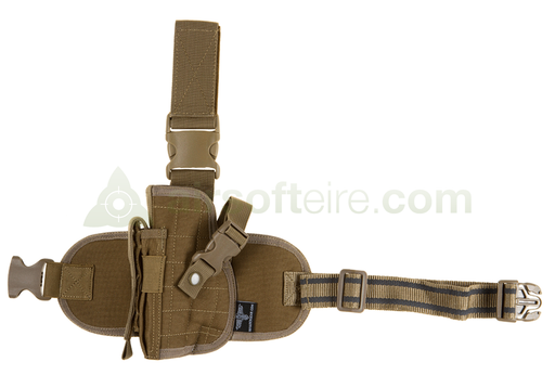 Invader Gear Left Handed Dropleg Holster for M92,G17,1911 - Coyote