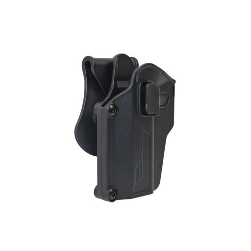 Amomax Q.R. Universal Left Handed Polymer Paddle Holster - Black