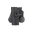 Amomax Q.R. Left Handed Polymer Holster for Glock - Black