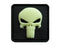 JTG 3D Rubber Punisher Patch - Glow In The Dark