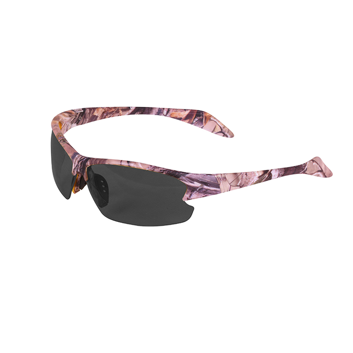 Jack Pyke Camo Shooting Glasses (Yellow/Smoke Lenses) - Forest Brown