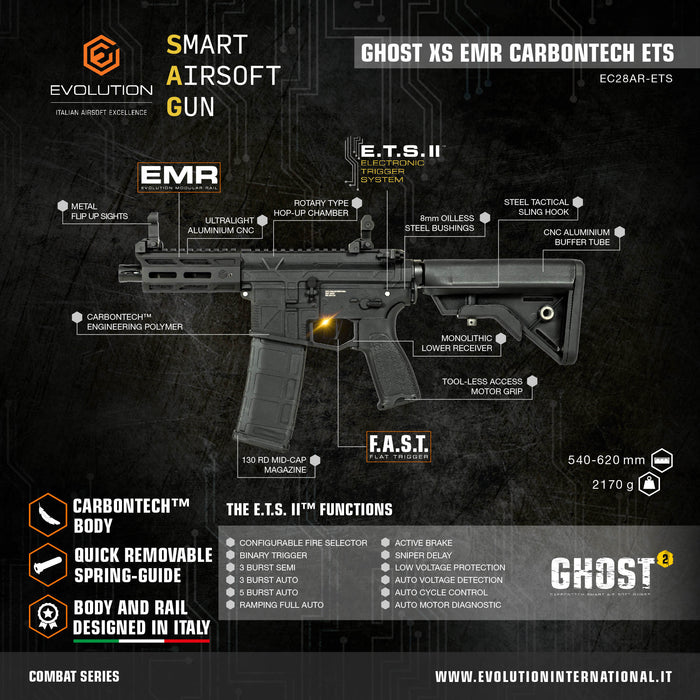 Evolution Ghost XS EMR Carbontech ETS Rifle