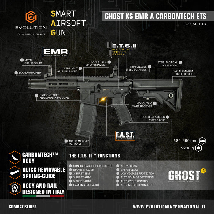 Evolution Ghost 2 XS EMR A Carbontech ETS ll