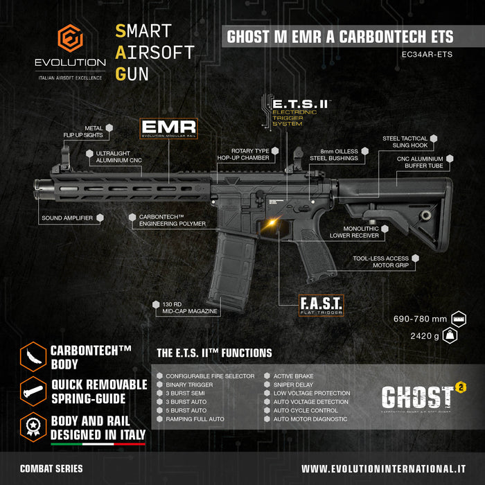 Evolution Ghost 2 M EMR A Carbontech ETS ll