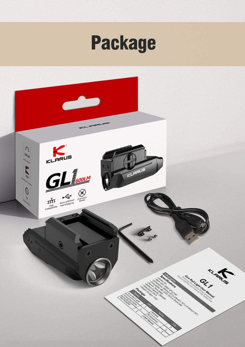 Klarus GL1 Pistol Torch - 600LM